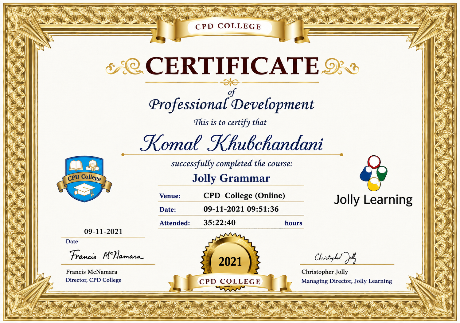 Certification 5