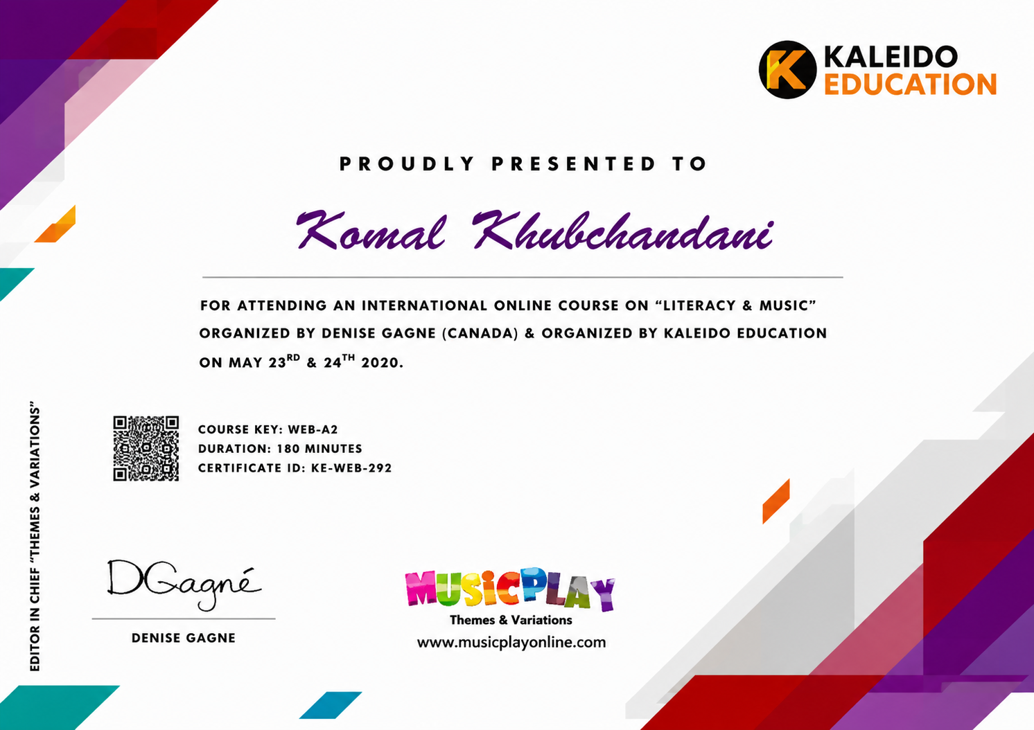Certification 7