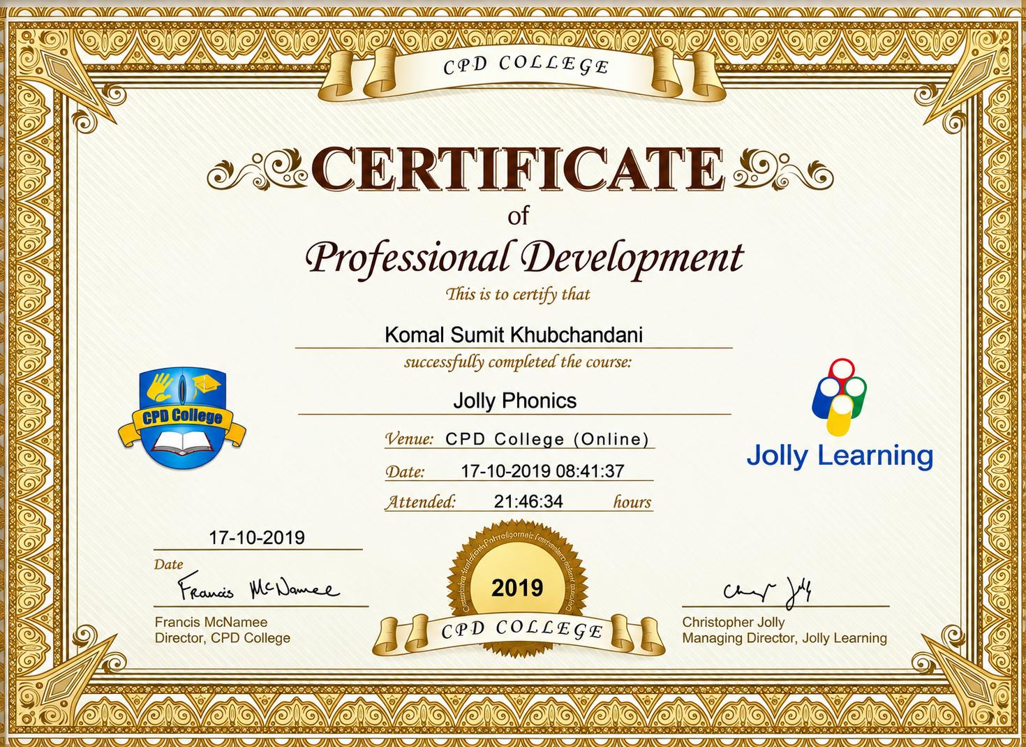 Certification 3